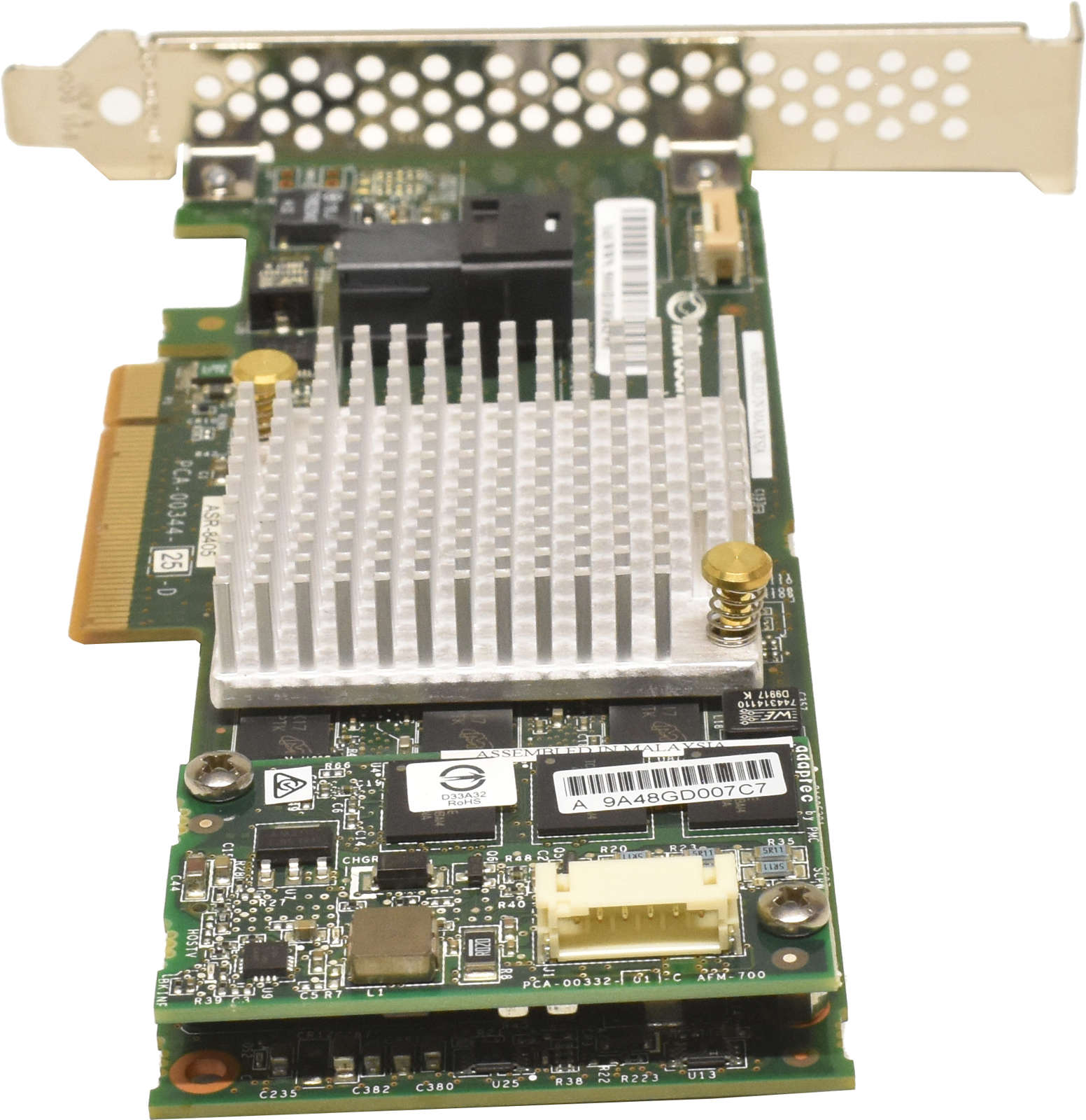 Adaptec-ASR-8405-Raid-Controller-12Gb-s-PCIe-x8-1G-006.jpg Adaptec ASR-8405 Raid Controller 12Gb/s PCIe x8 1GB mit BBU + 4x SATA/SAS Kabel