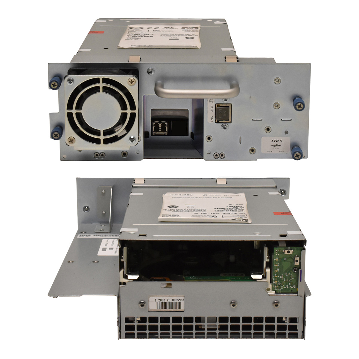 HP Ultrium 3280 BRSLA-0901-DC LTO-5 AQ274B BL535A 603880-001 Dual SFP+ 8G FC Tape Drive +Mini GBIC