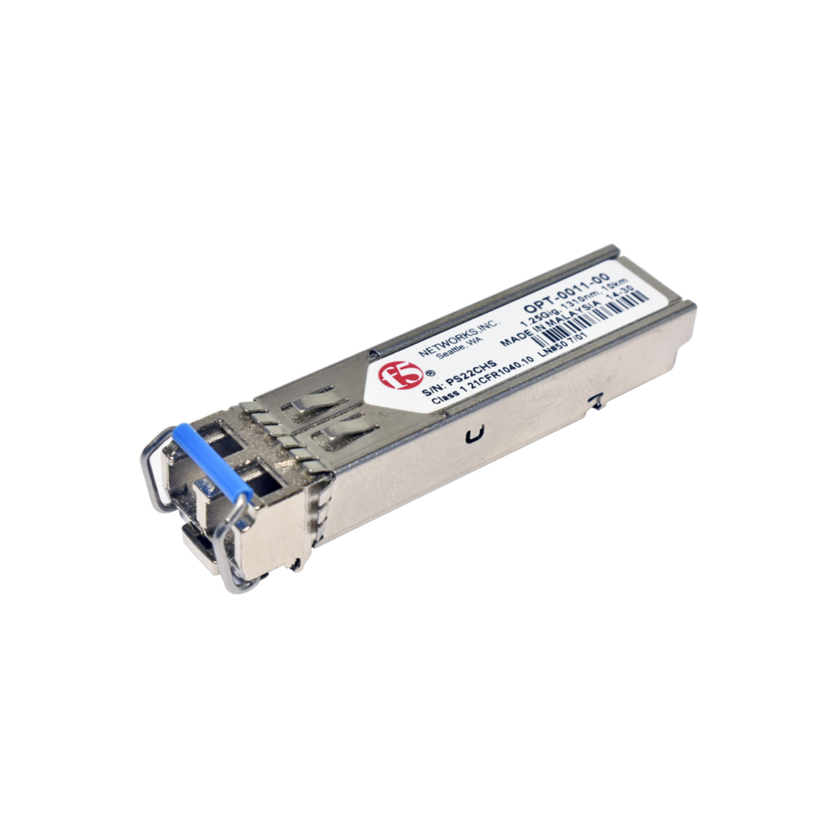 F5 Networks OPT-0011-00 1.25G 1310nm 10km Mini GBIC SFP Transceiver F5 Networks OPT-0011-00 1.25G 1310nm 10km Mini GBIC SFP Transceiver