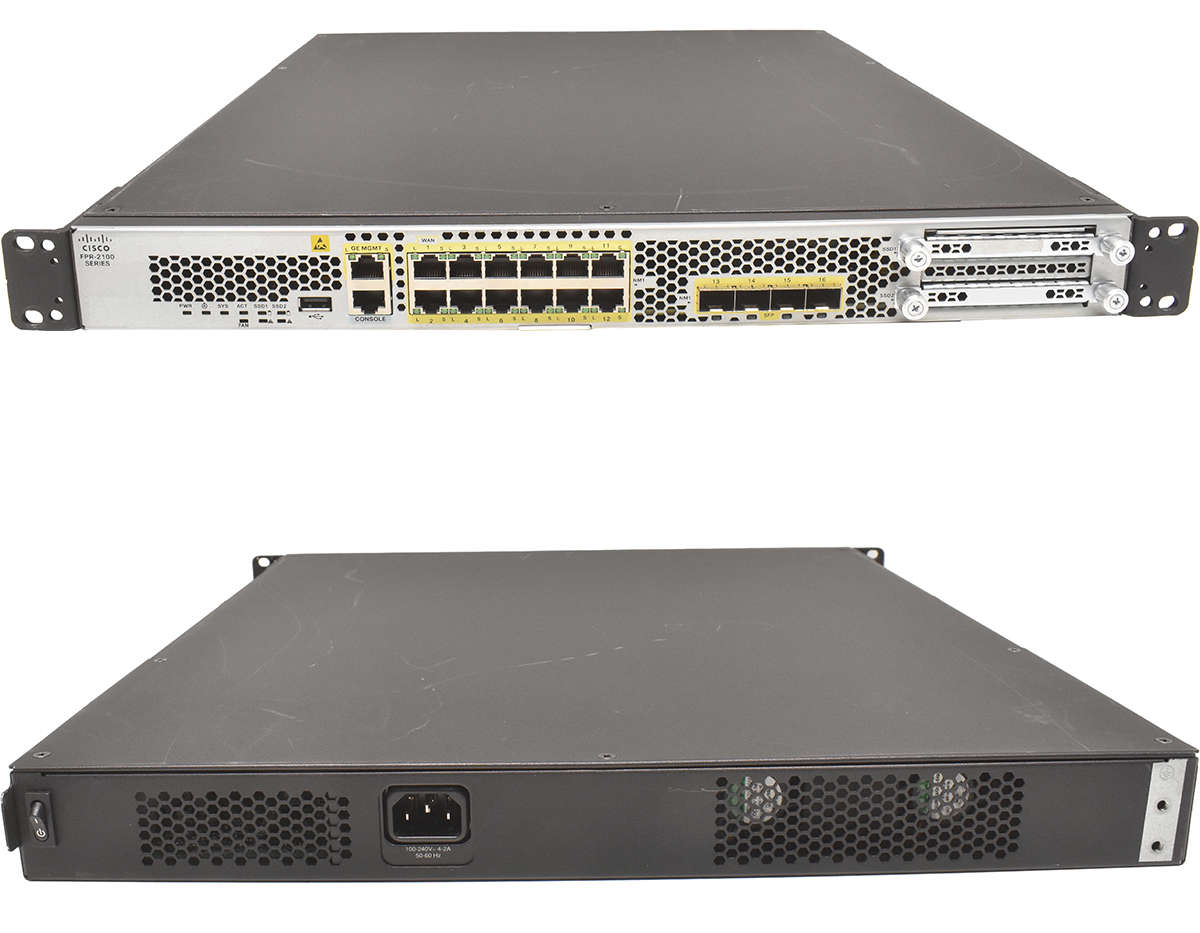 Cisco Firepower FPR-2100-K9 12-Ports RJ-45 GE 4-Ports SFP+ 10G Firewall No HDD No OS