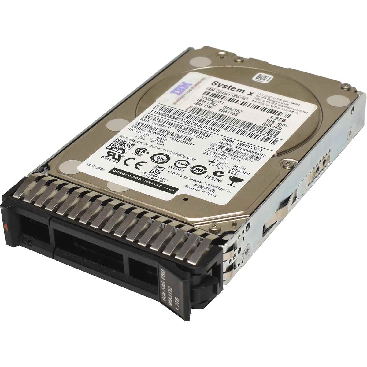 IBM Seagate 1.2TB 2.5" 10K 6G SAS HDD Festplatte ST1200MM0017 00AJ155 Server Storage