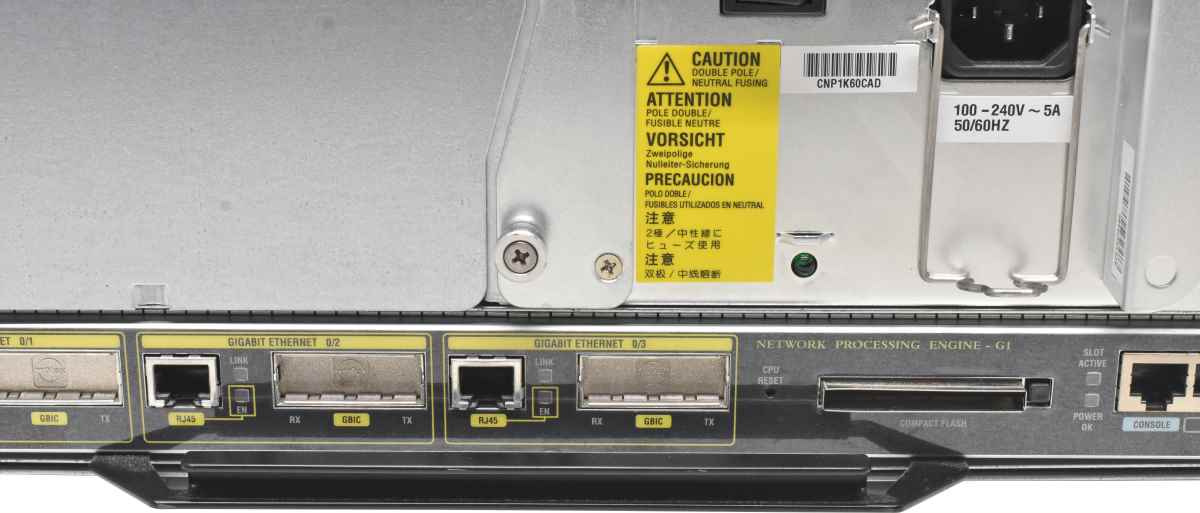 Cisco 7200 Series VXR Router +Modules NPE-G1 73-6988-16 73-1688-05 73-3144-04 1x PSU