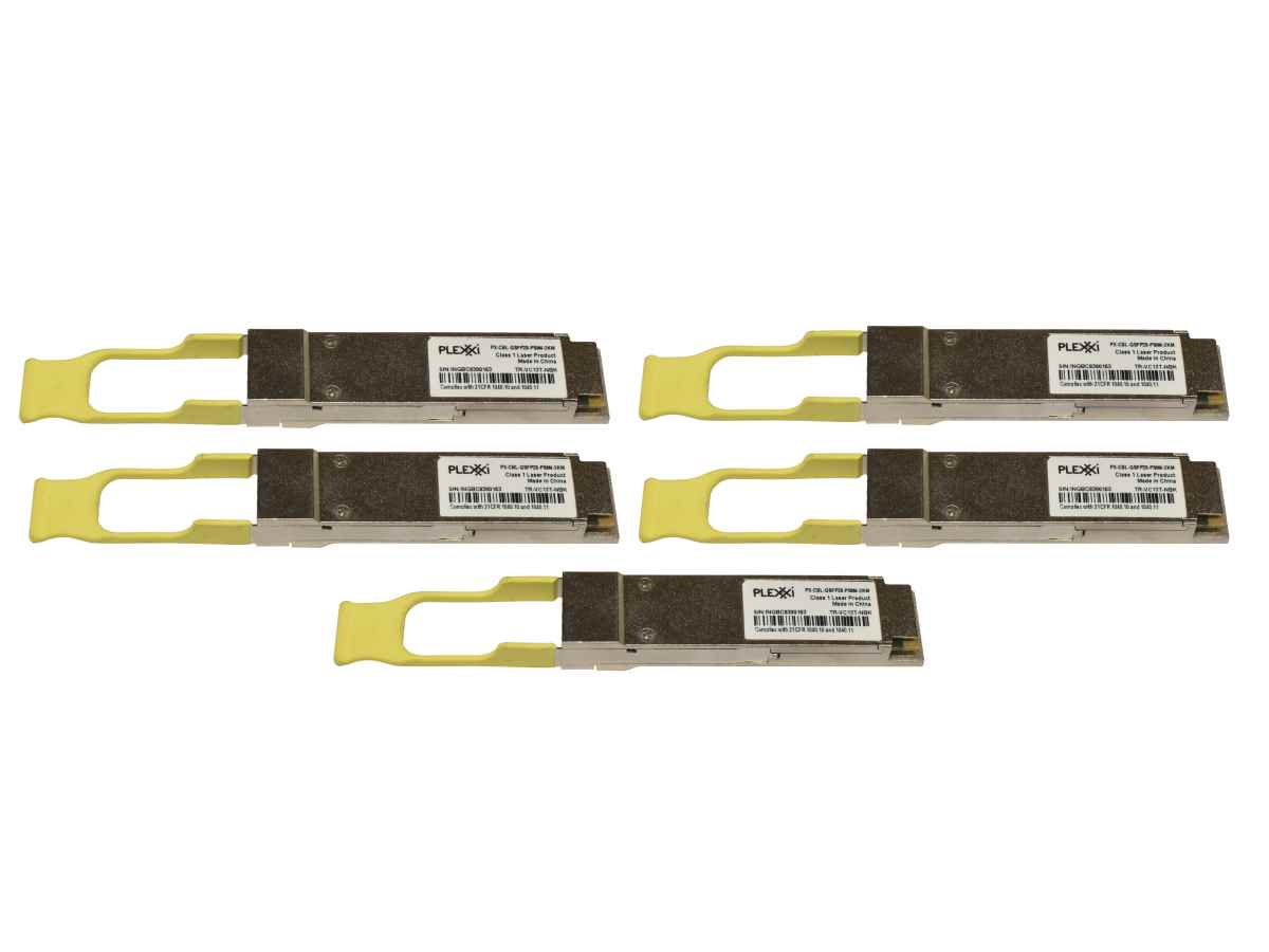 5x Plexxi GBIC PX-CBL-QSFP28-PSM4-2KM 100Gbps QSFP28 1310nm 2km TR-VC13T-NBK 5x Plexxi GBIC PX-CBL-QSFP28-PSM4-2KM 100Gbps QSFP28 1310nm 2km TR-VC13T-NBK