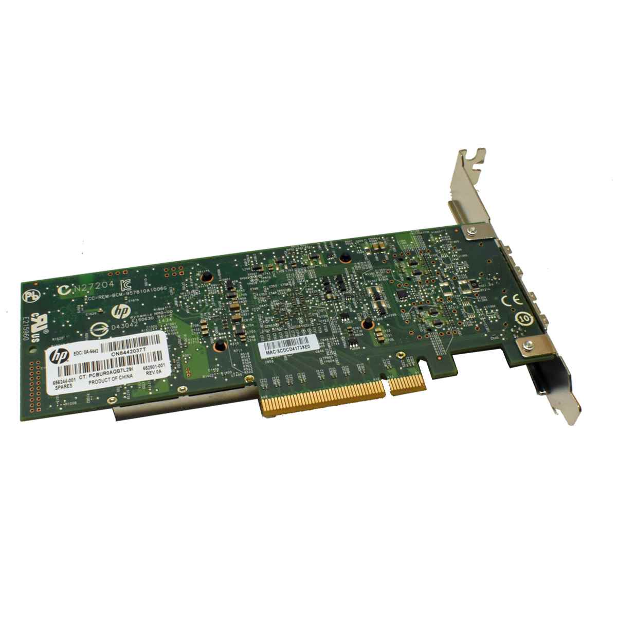 HP 530SFP+ FC Dual-Port 10GbE SFP+ PCI-Express Server Adapter SP# 656244-001 FP HP 530SFP+ FC 2Port 10GbE SFP+ Adapter 656244-001 ProLiant DL, ML, SL/Apollo/XL 2xGBIC FP
