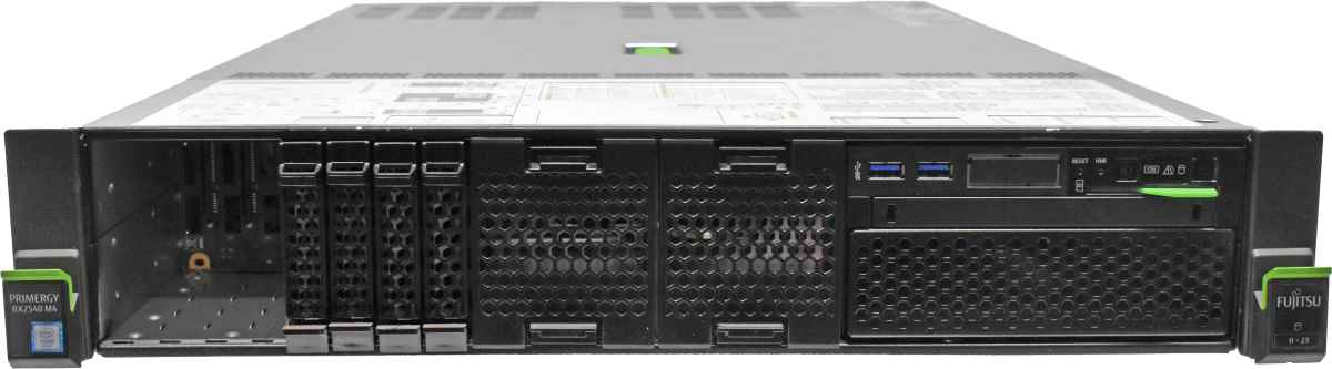 Fujitsu A3C40210881 Primergy RX2540 M4 Server Xeon GOLD 5122 3,6GHz 4 Core & 16GB RAM no HDD 8x 2,5" SFF PRAID EP420I SAS Controller Fujitsu Primergy RX2540 M4 Server Xeon GOLD 5115 2,4Ghz & 96GB RAM 8x 2,5" SFF EP420I