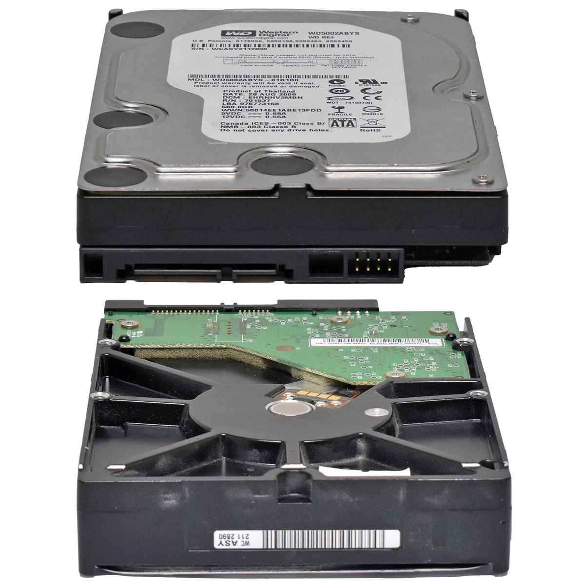 WD 500 GB 3.5" SATA HDD Festplatte WD5002ABYS-01B1B0 7200 rpm WD 500 GB 3.5" SATA HDD Festplatte WD5002ABYS-01B1B0 7200 rpm