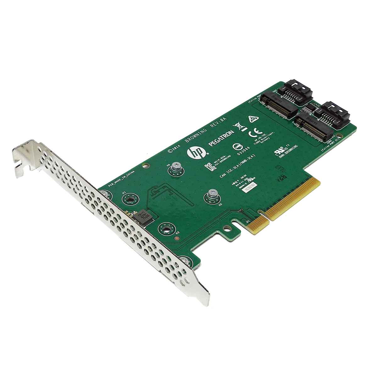 HP Dual M.2 2280 SATA PCIe x8 Riser Card/Adapter für ProLiant G 9/10 759505-001 HP Dual M.2 2280 SATA PCIe x8 Riser Card/Adapter für ProLiant G 9/10 759505-001