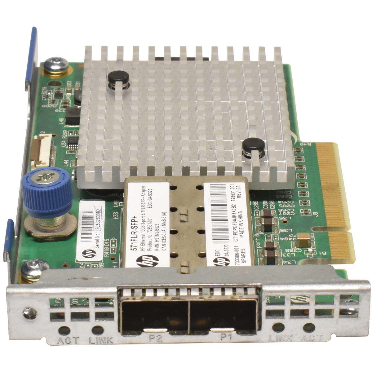 HP-Ethernet-10Gb-2-port-571FLR-SFP-Adapter-PN-7285-003.jpg HP Ethernet 10Gb 2-port 571FLR-SFP+ Adapter PN: 728531-001 733386-001