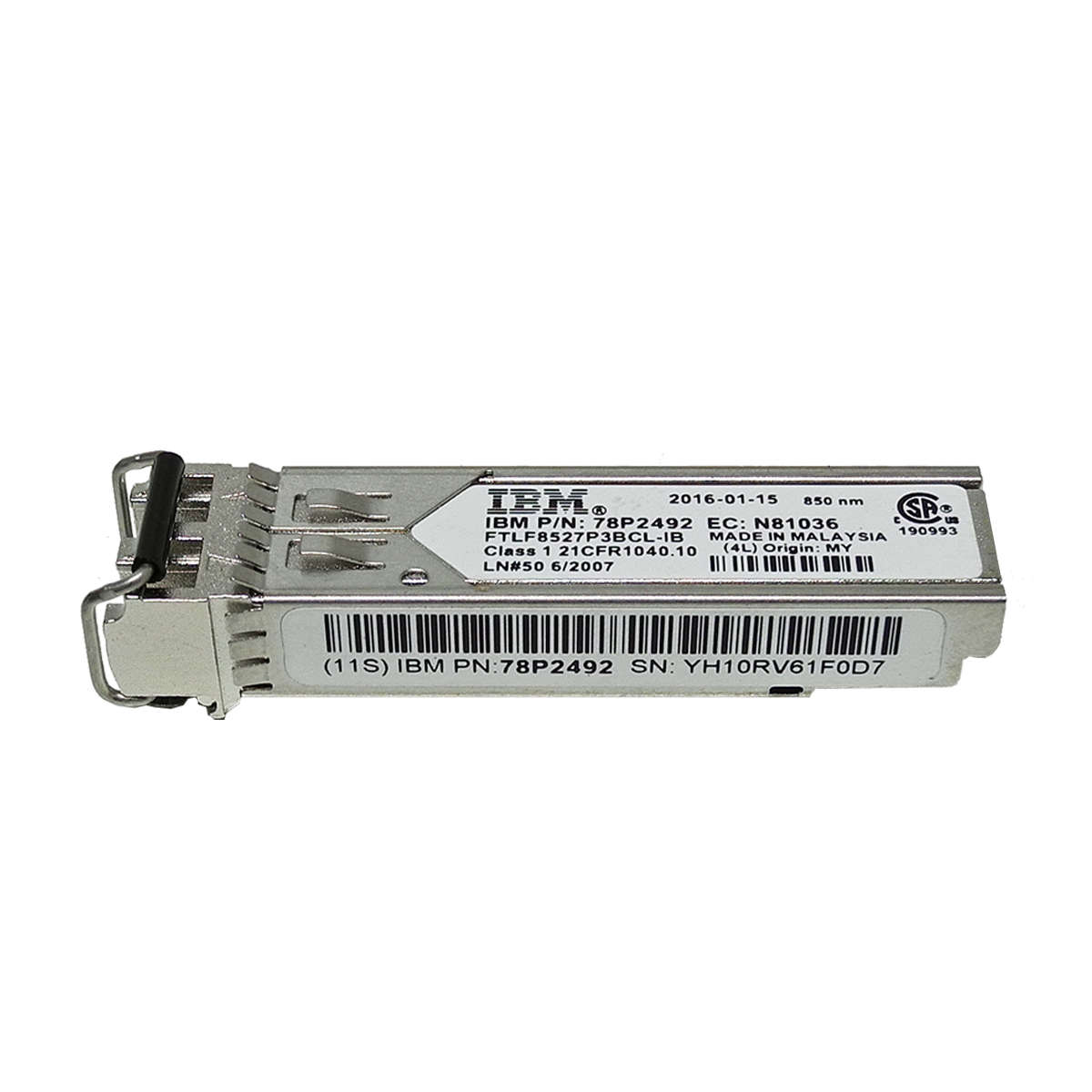 IBM-Finisar-FTLF8527P3BLC-IB-8Gb-SW-850nm-SFP-FC-T-002.jpg 8 x IBM Finisar FTLF8527P3BLC-IB 8Gb SW 850nm SFP+ FC Transceivers 78P2492