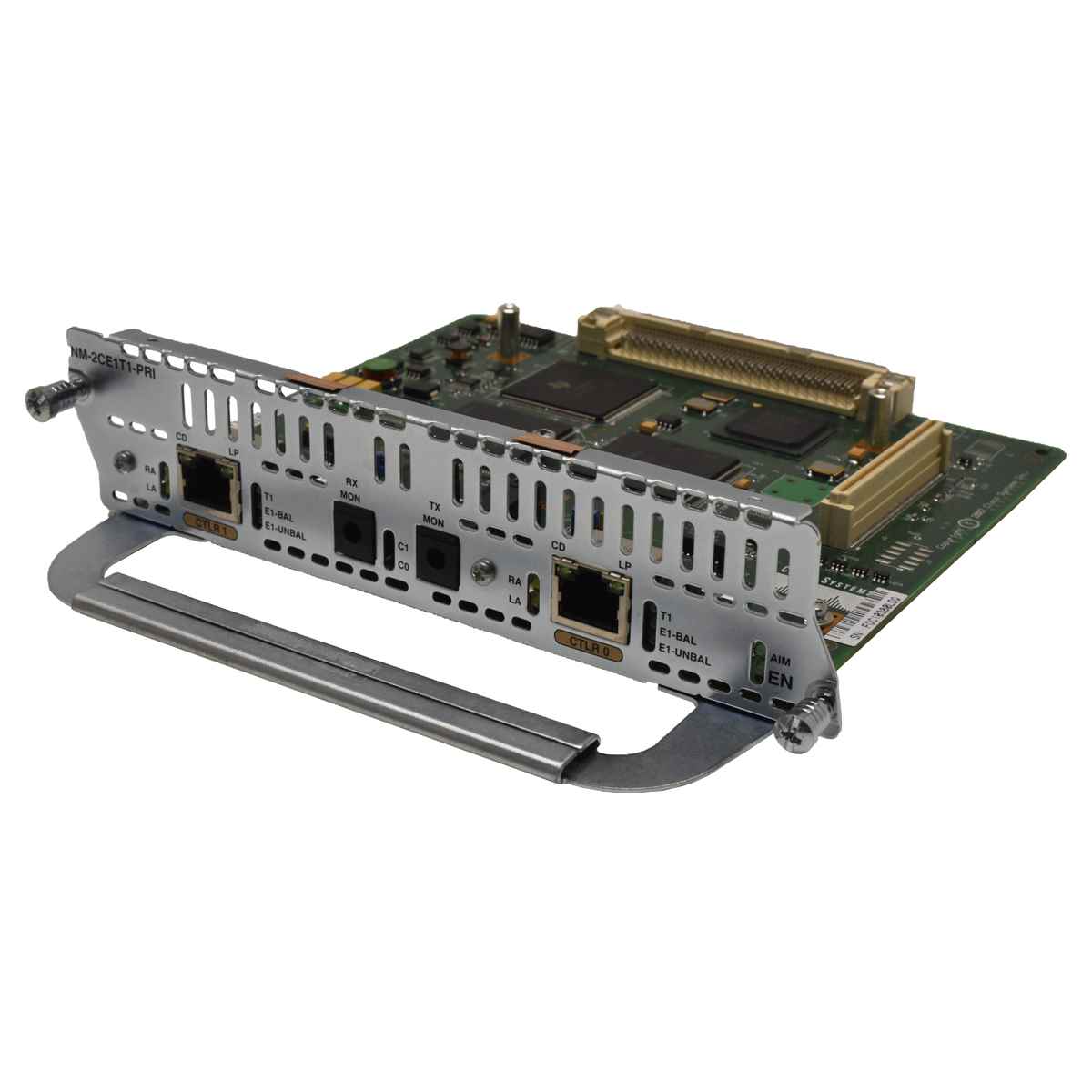 Cisco NM-2CE1T1-PRI 2pt Channelized E1/T1/ISDN-PRI Network Module 800-21551-02