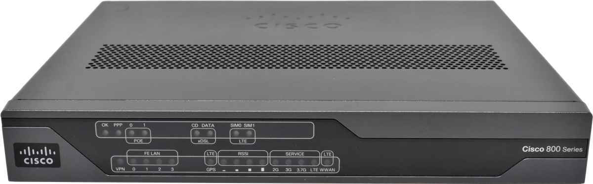 Cisco C887VAG-4G-GA-K9 4-Port Fast Ethernet Integrated Services Router no PSU Cisco C887VAG-4G-GA-K9 4-Port Fast Ethernet Integrated Services Router no PSU