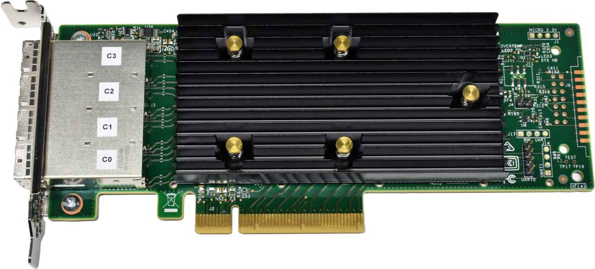 Lenovo ThinkSystem 430-16e Quad-Port 12Gb/s SFP SAS/SATA PCIe HBA 01KN503 LP Lenovo ThinkSystem 430-16e Quad-Port 12Gb/s SFP SAS/SATA PCIe HBA 01KN503 LP