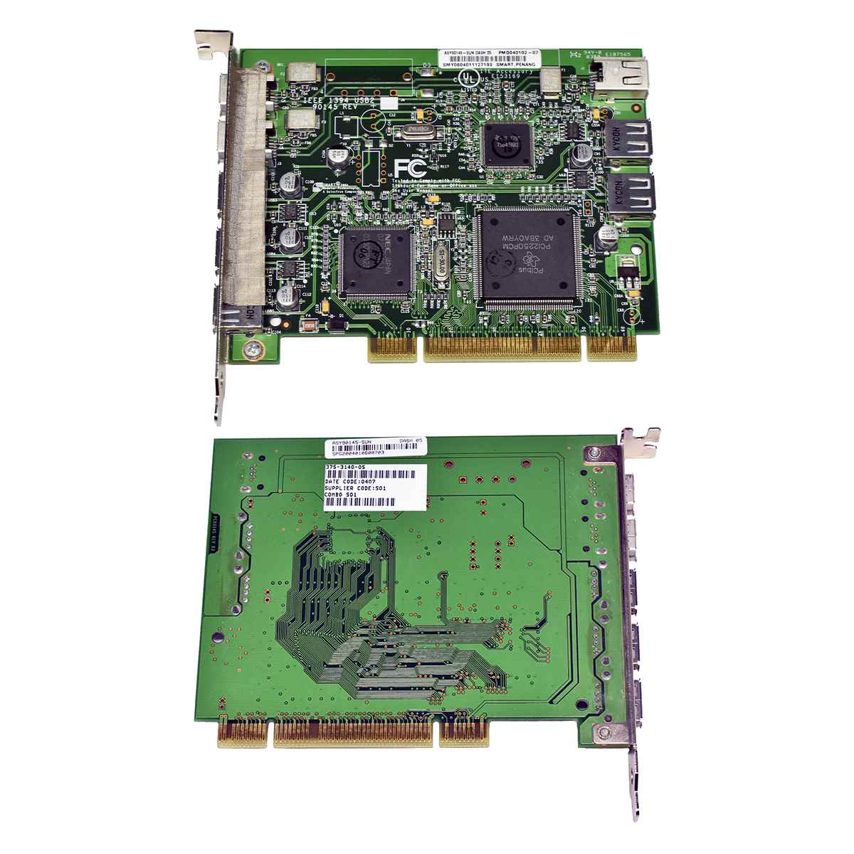 Sun ASY90145 Combo Card USB Firewire Sundash 375-3140-05 FP Sun ASY90145 Combo Card USB Firewire Sundash 375-3140-05 FP