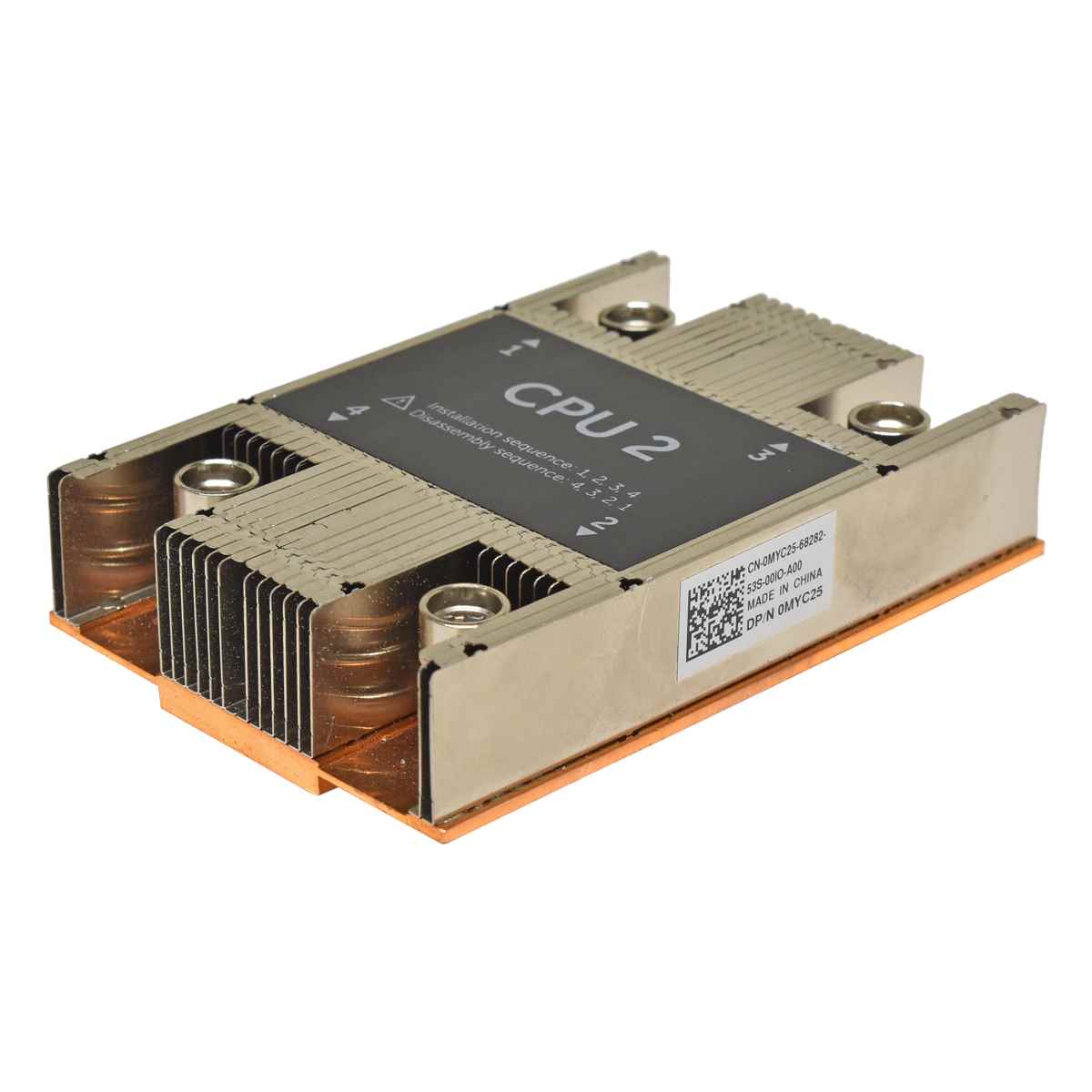 Dell CPU 2 Heatsink Kühler 0MYC25 für Power Edge FC630 Dell CPU 2 Heatsink Kühler 0MYC25 für Power Edge FC630