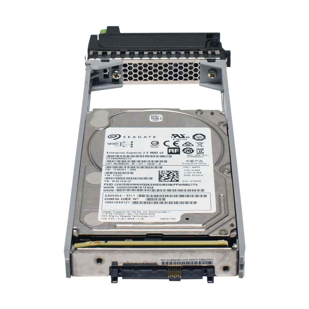 Fujitsu HDD ST2000NX0273 2TB SAS Festplatte 2.5" 7,2 K 12Gbs CA08226-E852 Fujitsu HDD ST2000NX0273 2TB SAS Festplatte 2.5" 7,2 K 12Gbs CA08226-E852