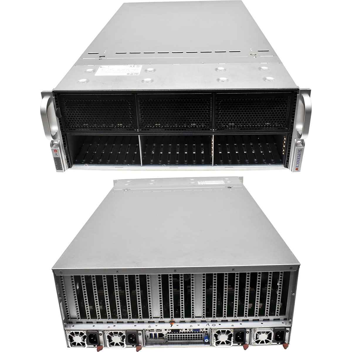Supermicro CSE-418 H12DSG-0-GPU 2x EPYC7542 64GB RAM AOM-PCIe4-418N-1 24x SFF