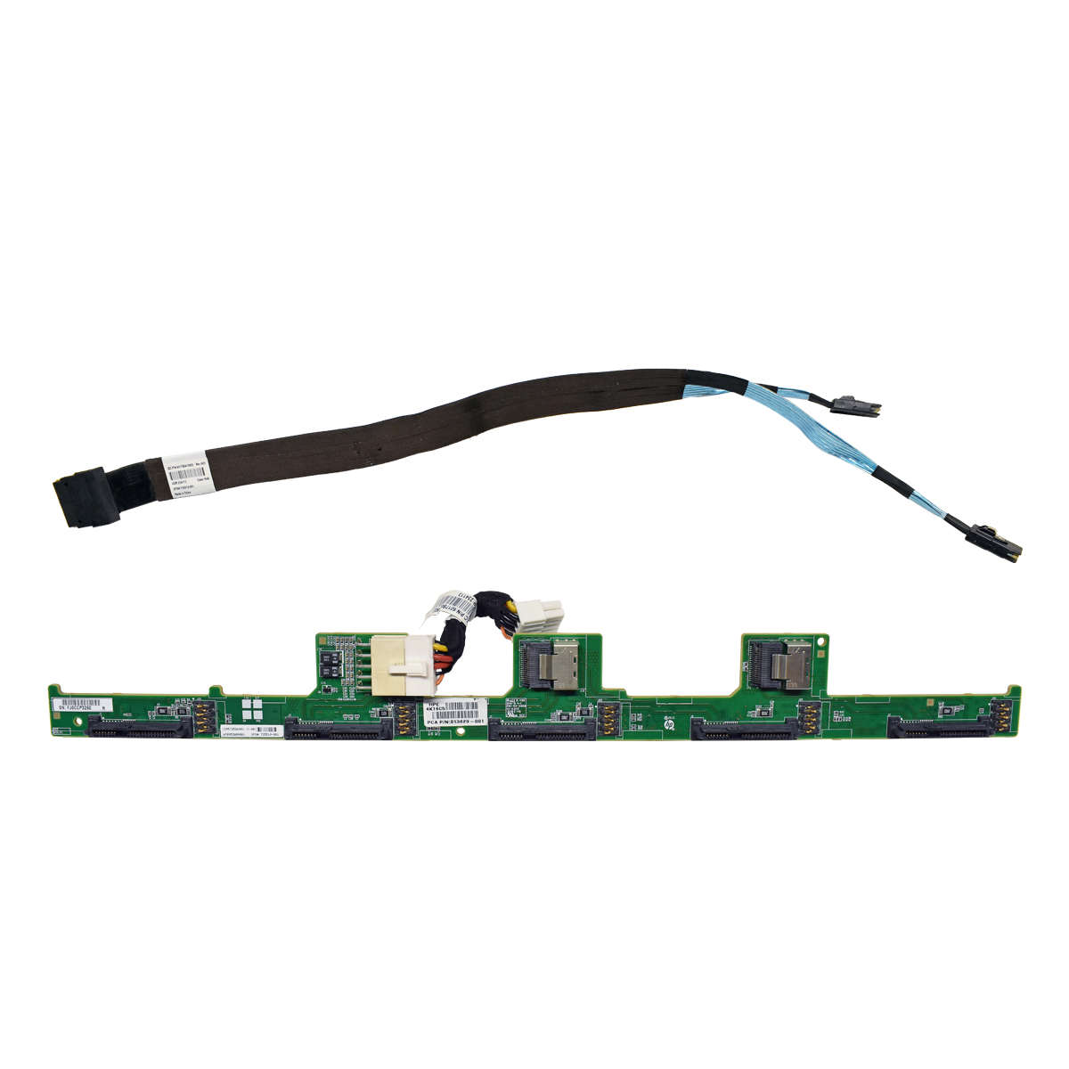 HP-ProLiant-DL580-G8-G9-5-x-2-5-SFF-Expansion-Back-001.jpg HP ProLiant DL580 G8 G9 5 x 2,5" SFF Expansion Backplane 013629-001 + SAS Kabel + Power Kabel