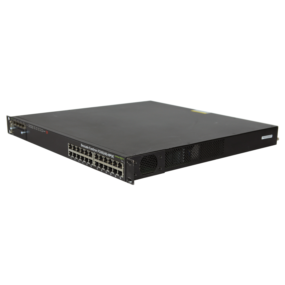Brocade FastIron FCX624S-HPOE 80-1002387-04 24-Port PoE Gigabit Ethernet Switch 4x SFP 1xPSU Brocade FastIron FCX624S-HPOE 80-1002387-04 24-Port PoE Gigabit Ethernet Switch 4x SFP 1xPSU