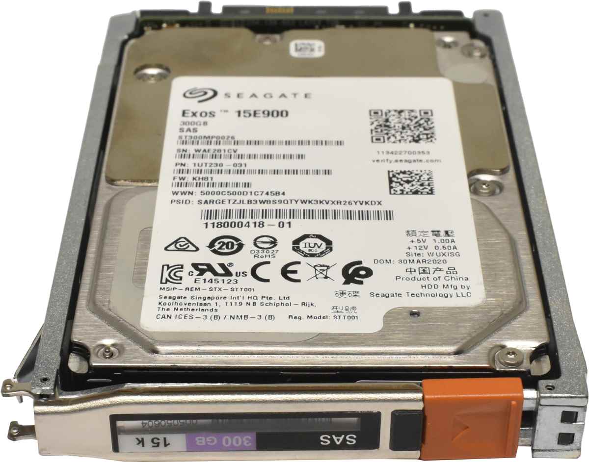 EMC Seagate Exos 15E900 300GB 2.5" 15K 12G SAS HDD Festplatte ST300MP0026 1UT230-031 mit EMC Rahmen EMC Seagate Exos 15E900 300GB 2.5" 15K 12G SAS HDD Festplatte ST300MP0026 1UT230-031 mit EMC Rahmen