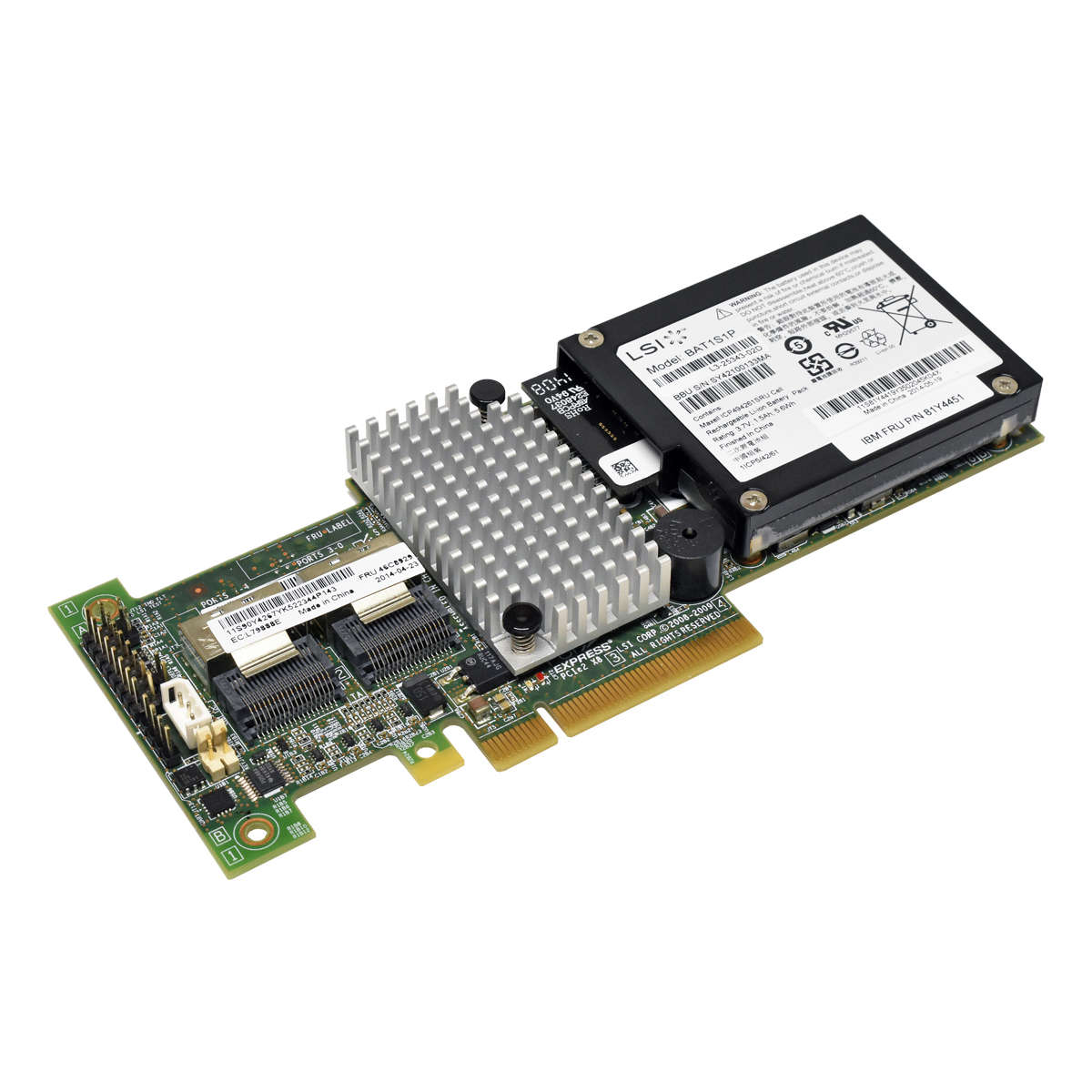 IBM-ServeRAID-M5015-6Gb-PCIe-RAID-Controller-46C89-002.jpg IBM ServeRAID M5015 6Gb PCIe RAID Controller 46C8927 + BBU + Kabel + Backplanes
