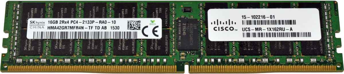Cisco SKhynix 16GB 2Rx4 PC4-2133P Server RAM ECC DDR4 HMA42GR7MFR4N-TF 15-102216-01 Cisco SKhynix 16GB 2Rx4 PC4-2133P Server RAM ECC DDR4 HMA42GR7MFR4N-TF 15-102216-01