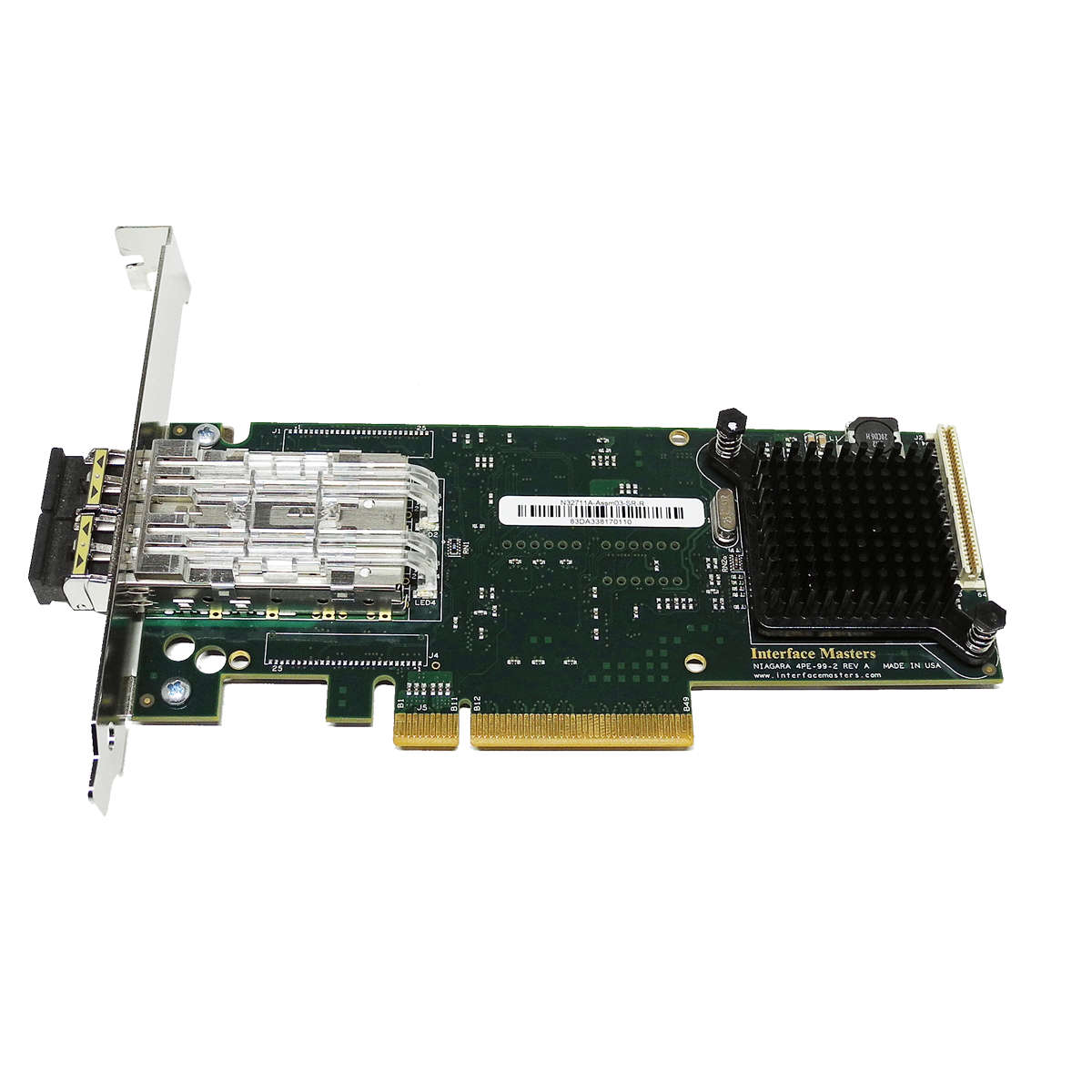 Interface-Masters-Niagara-32711A-Dual-Port-10Gb-FC-002.jpg Interface Masters Niagara 32711A Dual-Port 10Gb FC PCIe x8 Server Adapter 4PE-99-2 FP