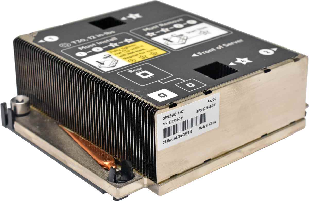 HP 874209-001 865311-001 877966-001 CPU 1 Heatsink for ProLiant BL460C G10 HP 874209-001 865311-001 877966-001 CPU 1 Heatsink for ProLiant BL460C G10