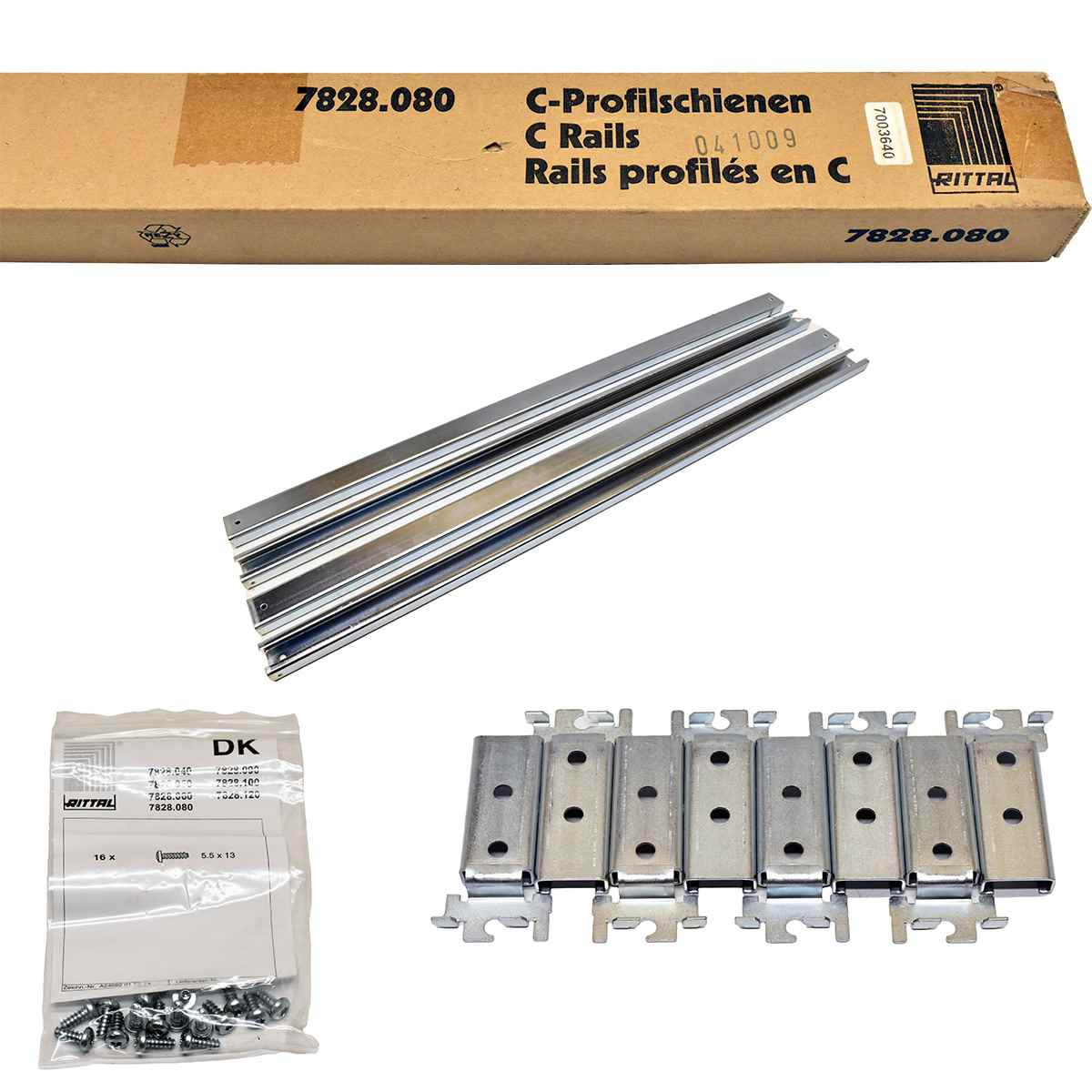 Rittal C Rails C Profilschienen DK 7828.080 for TS, VX SE NEW NEU Rittal C Rails C Profilschienen DK 7828.080 for TS, VX SE NEW NEU