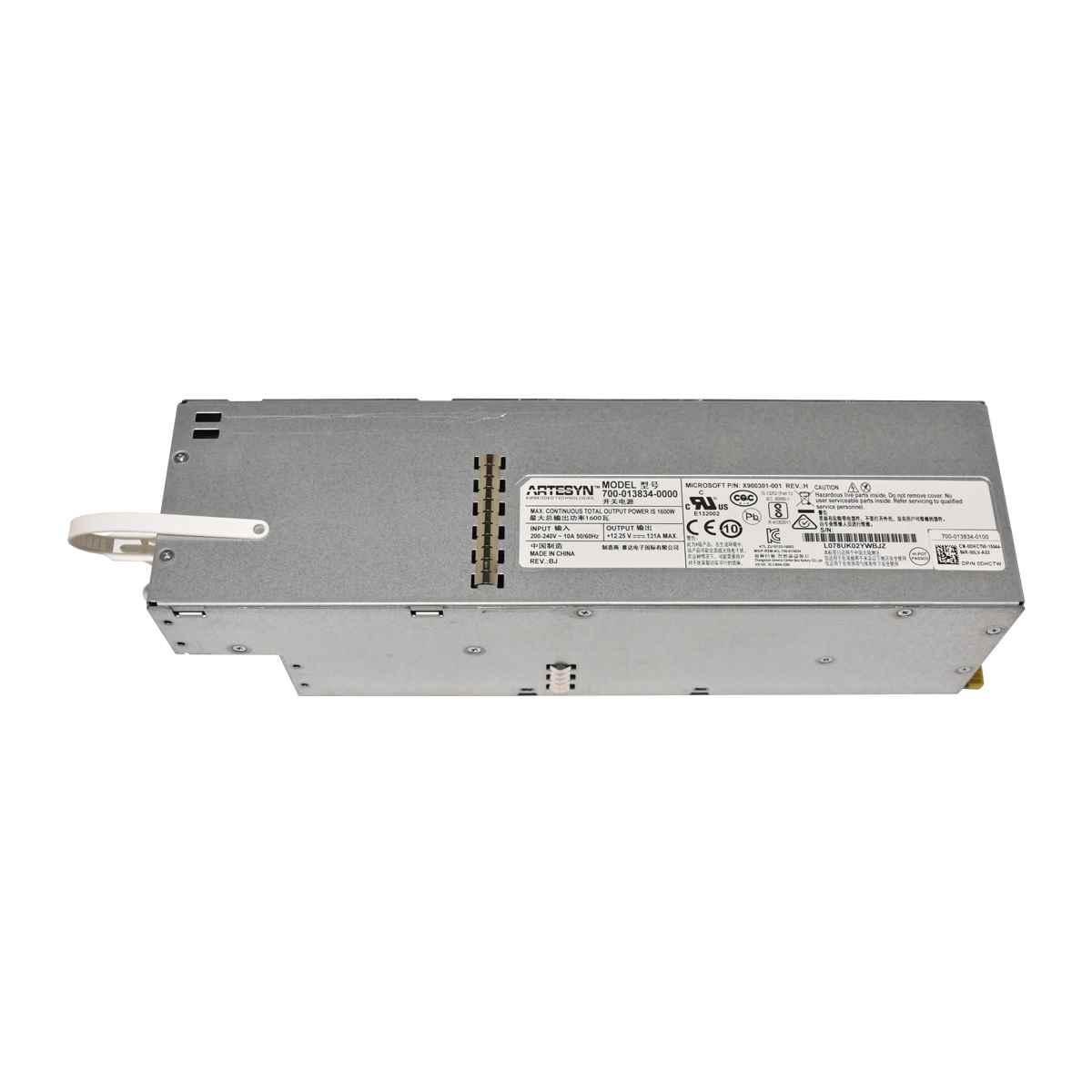 Artesyn Dell Microsoft 1600W Power Supply 700-013834-0000 0DHCTW X900301-001 Artesyn Dell Microsoft 1600W Power Supply 700-013834-0000 0DHCTW X900301-001
