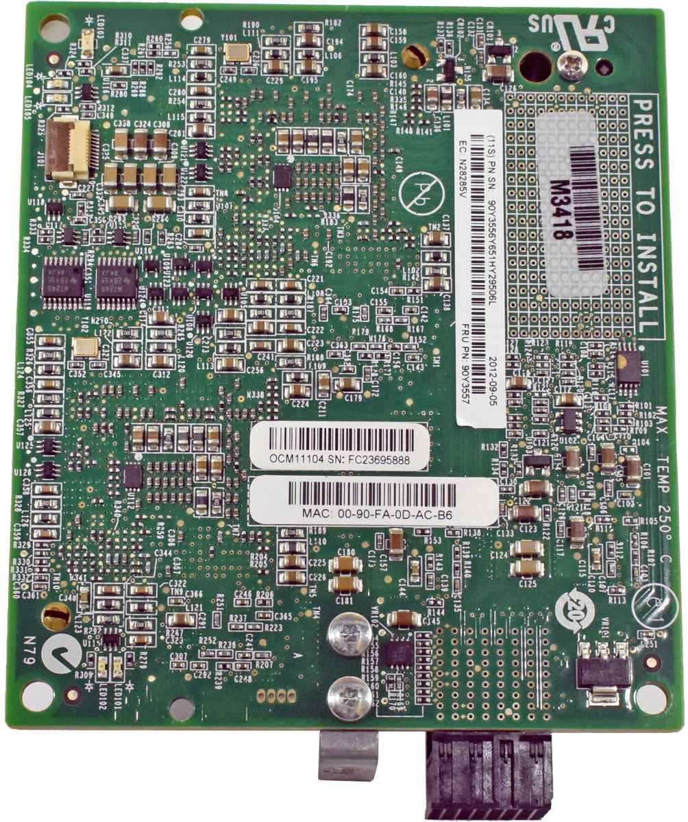 IBM Flex System 4x 10G Mezzanine Virtual Fabric Adapter CN4054 OCM11104 90Y3557 IBM Flex System 4x 10G Mezzanine Virtual Fabric Adapter CN4054 OCM11104 90Y3557