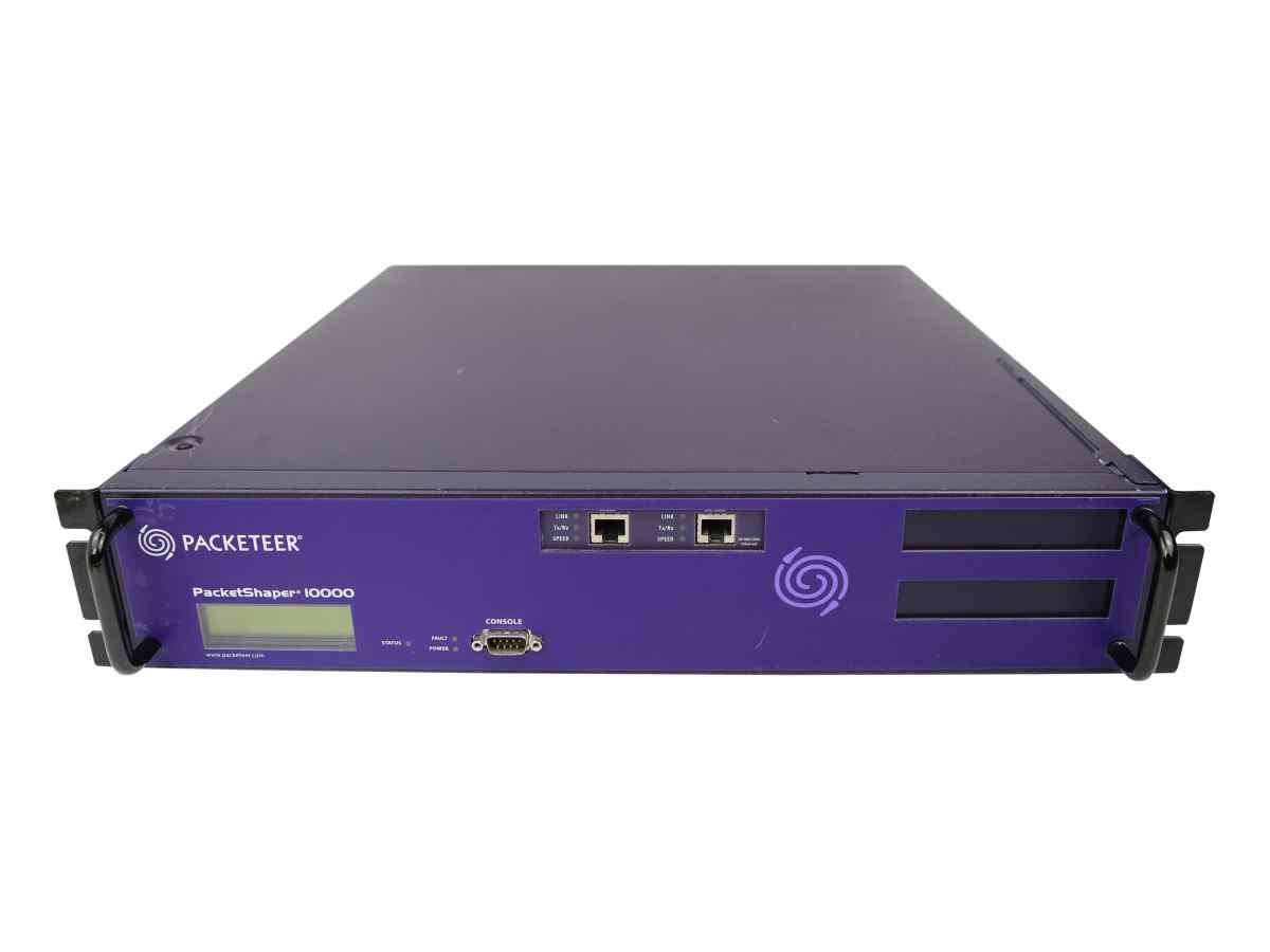 Blue Coat Packeteer PacketShaper 10000 PS10000G-L200M-2000 2x PSU no HDD