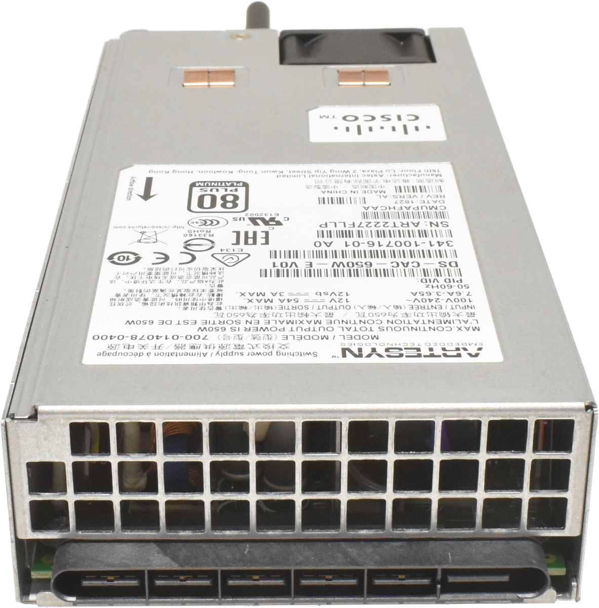 Cisco Artesyn Power Supply / Netzeil 650W DS-CAC-650W-E 341-100716-01 für MDS 9132T