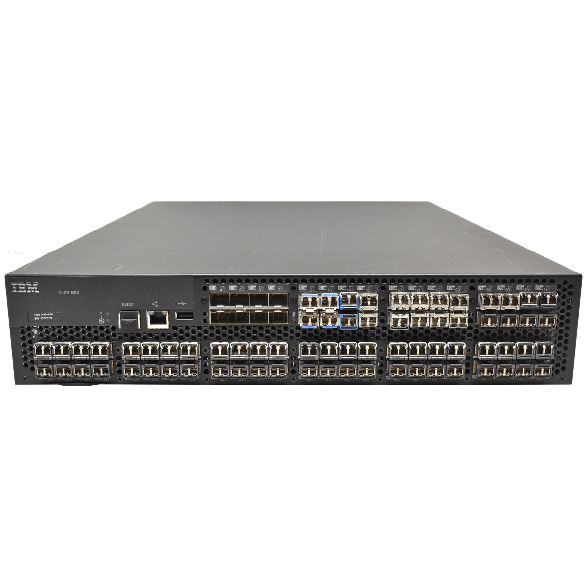 IBM 2498-B80 8G Fibre Channel Switch 72 x 4/8G SFP Transc. 16 aktive Ports IBM 2498-B80 8G Fibre Channel Switch 72 x 4/8G SFP Transc. 16 aktive Ports