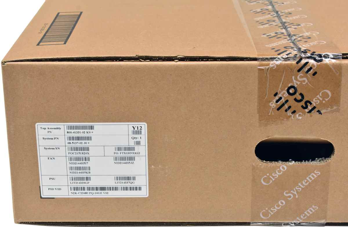 Cisco Nexus Fabric Extender N2K-C2348UPQ-10GE V02 68-5137-02 +Accessories NEW Cisco Nexus Fabric Extender N2K-C2348UPQ-10GE V02 68-5137-02 +Accessories NEW