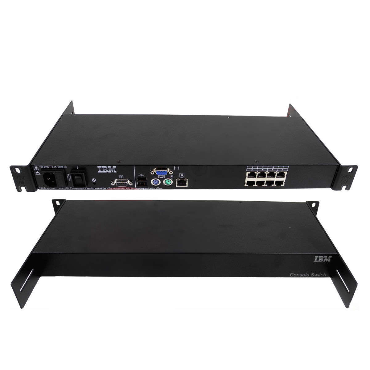 IBM-1-x-8-Rack-Console-KVM-Switch-Modell-1735-3LX-001.jpg IBM 1 x 8 Rack Console KVM Switch Modell: 1735-3LX IBM P/N 41Y9310 # FRU 41Y9317