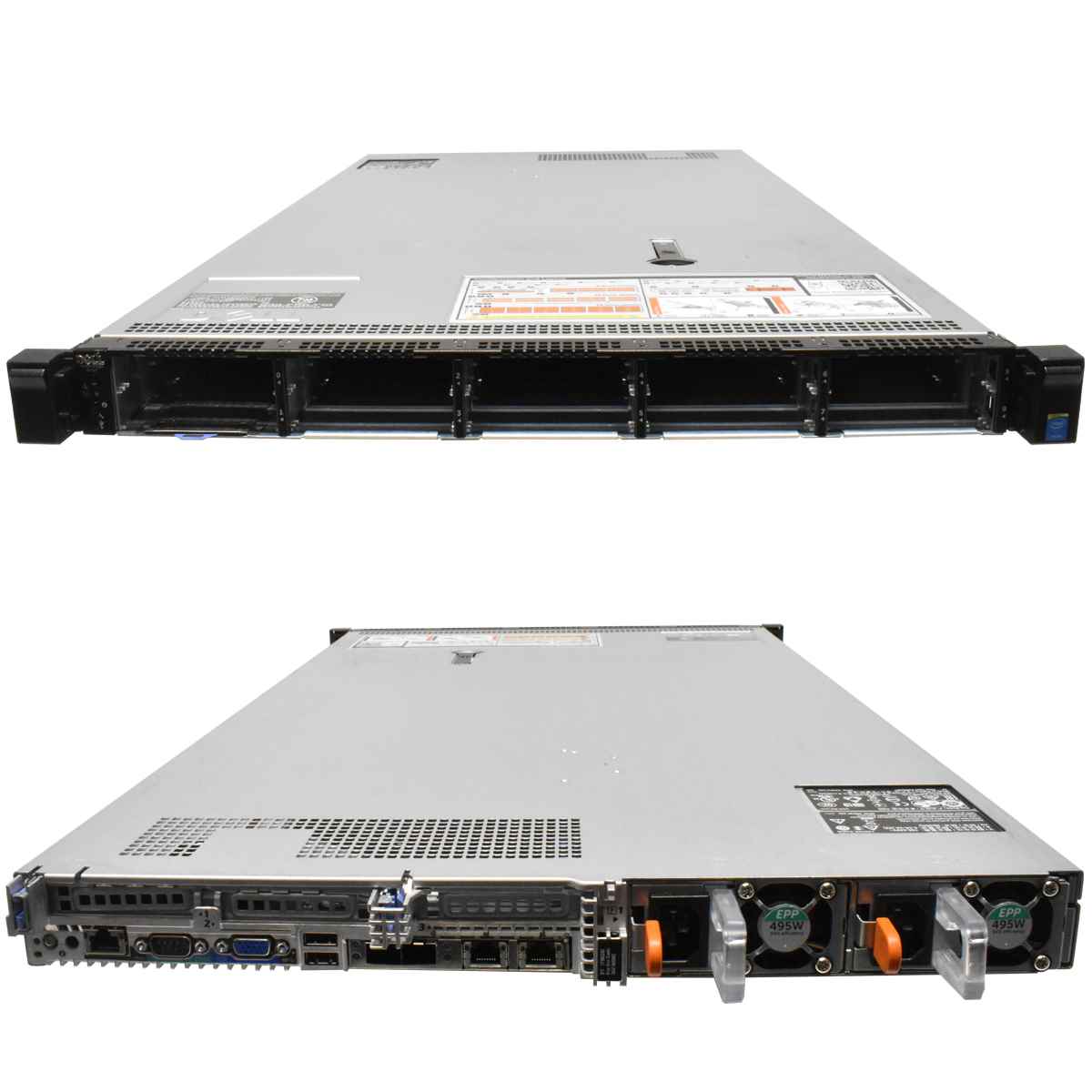 Dell PowerEdge R630 Rack Server 2x E5-2680 V4 64GB DDR4 RAM 10 Bay 2,5" H730 mini Dell PowerEdge R630 Rack Server 2xE5-2676 V3 32GB H730mini 10x SFF 2.5"
