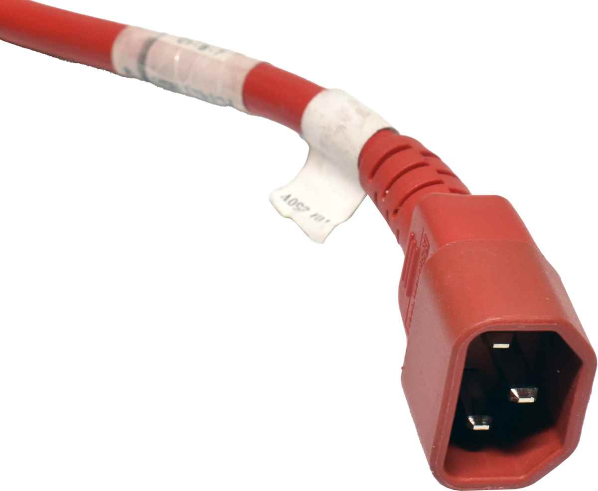10x Panduit Netzkabel C14 C13 Power Kabel rot 3m 10A 250V Verlängerung PC14C13RD10-Q