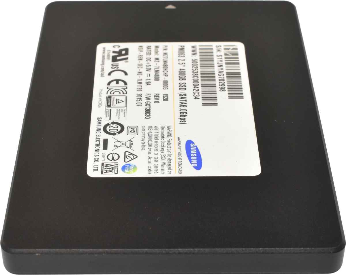 Samsung PM863 MZ-7LM4800 480GB 2.5" 6G SATA SSD ProLiant DL G8 G9 G10