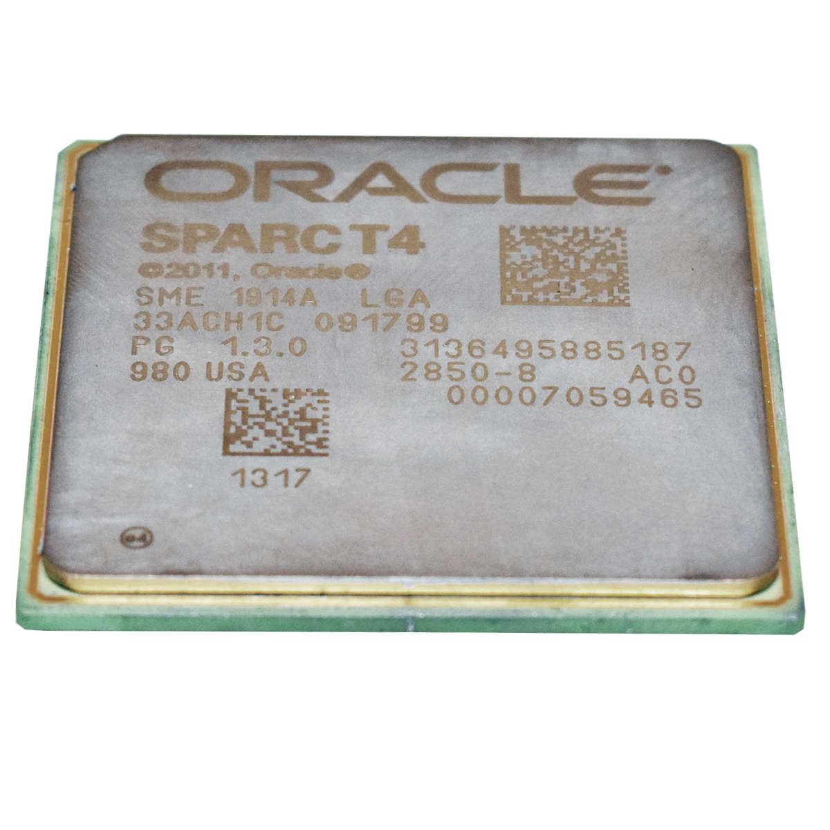 ORACLE-SPARC-T4-Processor-SME-1914A-LGA-4MB-Cache-005.jpg ORACLE SPARC T4 Processor SME 1914A LGA 4MB Cache 8-Core 2.85 GHz Clock Speed