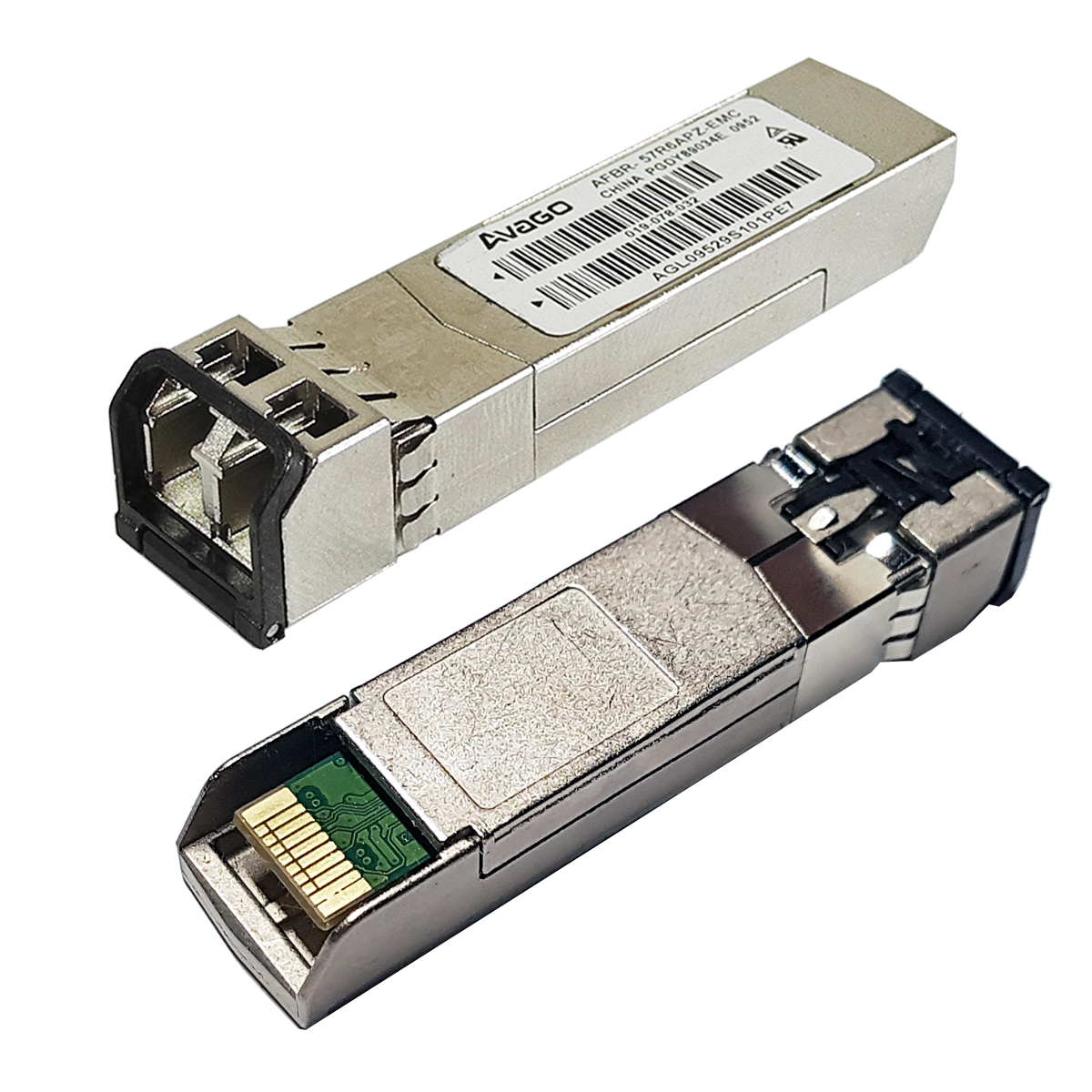 Avago EMC AFBR-57R6APZ-EMC 4.25 Gb 850nm SFP Transceiver MPN: 019-078-032 Avago EMC AFBR-57R6APZ-EMC 4.25 Gb 850nm SFP Transceiver MPN: 019-078-032