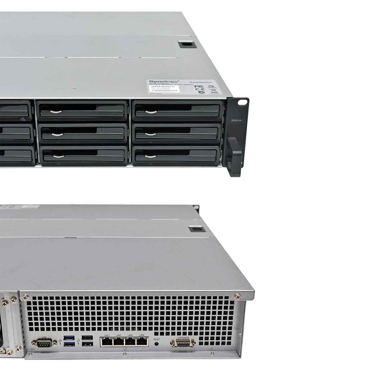 Synology RS2414+ 2U NAS Rack Station Ink. 12x 3,5 HDD Rahmen 2x Intel Atom 8GB PC3 RAM Synology RS2414+ 2U NAS Rack Station Ink. 12x 3,5 HDD Rahmen 2x Intel Atom 8GB PC3 RAM