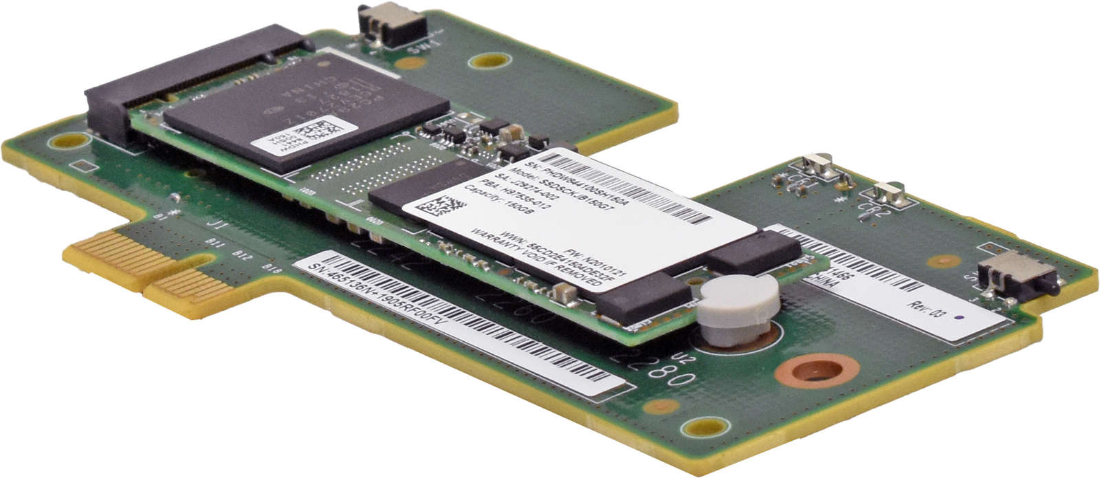 Oracle Intel SSDSCKJB150G7 150GB M.2 SSD with 7341466 Carrier Board