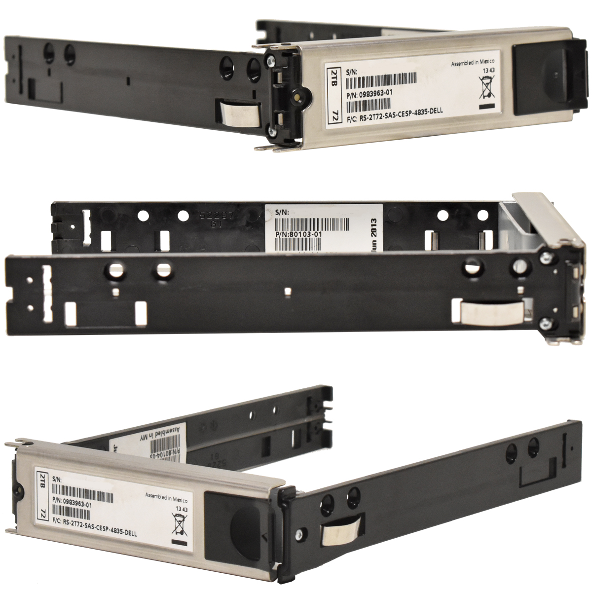 DELL 3.5 Zoll HDD Caddy Rahmen 80103-01 80104-03 PS6500 PS6510 DELL 3.5 Zoll HDD Caddy Rahmen 80103-01 80104-03 PS6500 PS6510