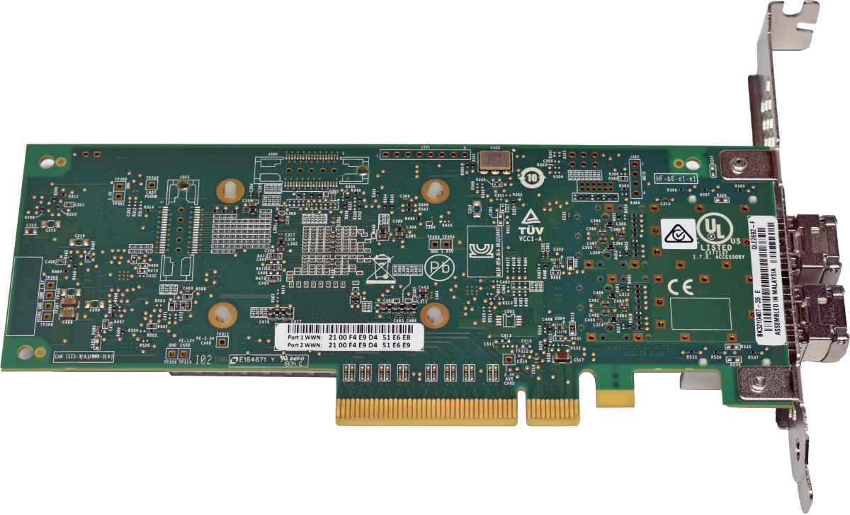 Fujitsu QLE2692-F BK3210407-35 Dual-Port 16Gb FC HBA PCIe x8 3.0 FP 2x Mini GBIC