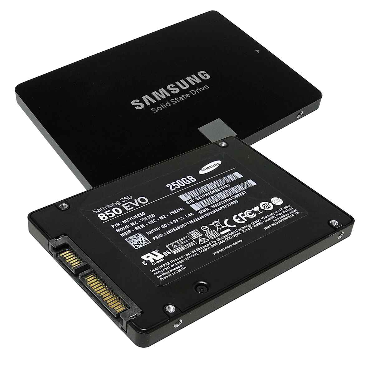 Samsung 850 EVO MZ-75E250 250GB 2.5 Zoll SATA III 6 GB/s SSD MZ7LN250/HMJP Samsung 850 EVO MZ-75E250 250GB 2.5 Zoll SATA III 6 GB/s SSD MZ7LN250/HMJP