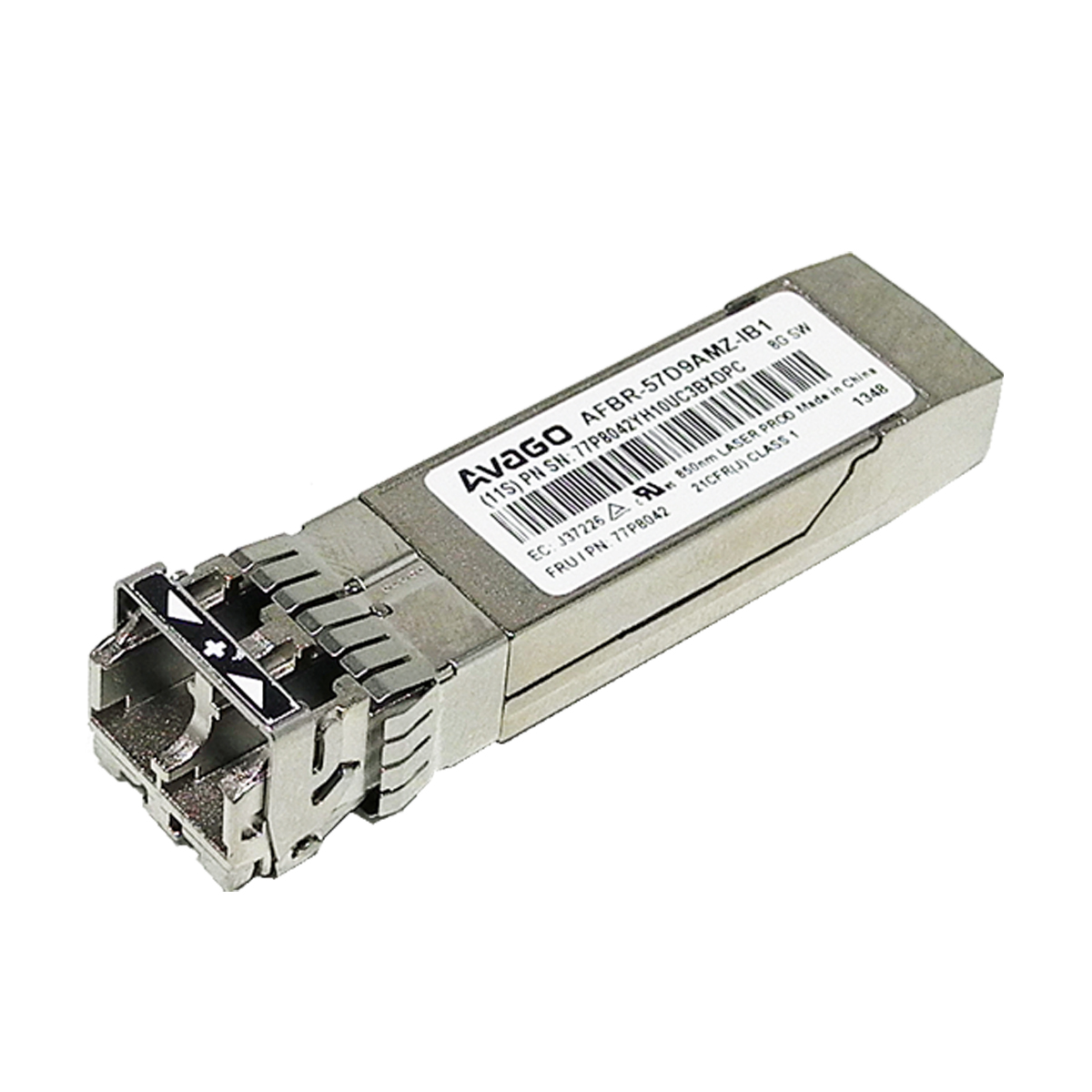 IBM Avago AFBR-57D9AMZ-IB1 8Gb SW 850nm SFP+ FC Transceiver 77P8042 8 x IBM Avago AFBR-57D9AMZ-IB1 8Gb SW 850nm SFP+ FC Transceiver 77P8042