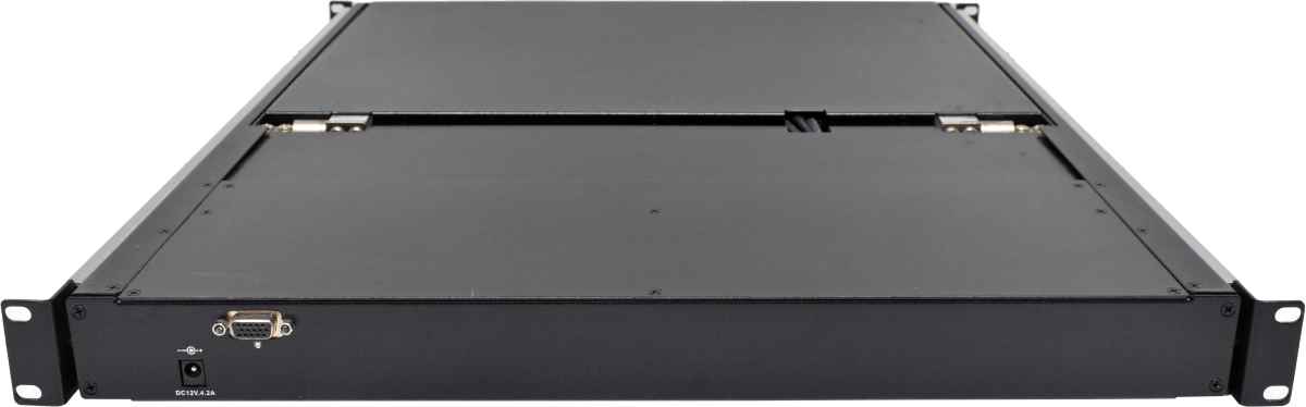 Haitwin-Delphin Korat 17" KVM Rack Console DE Keyboard +Rack Rails +PSU