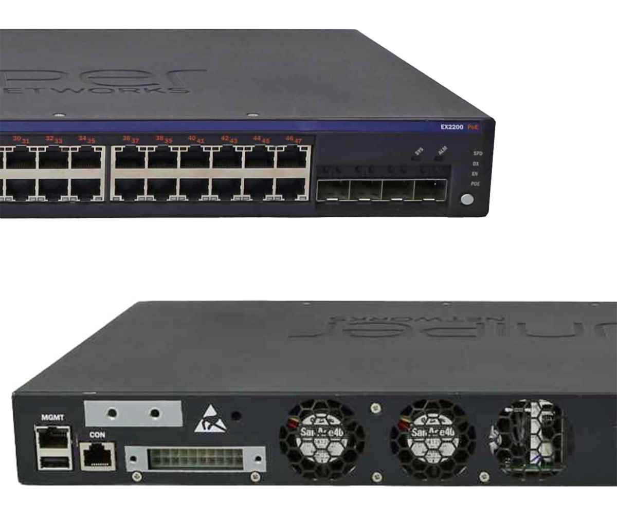 Juniper EX2200-48P-4G 750-026331 48-Port 1GE Ethernet Switch PoE+ 4 x SFP Juniper EX2200-48P-4G 750-026331 48-Port 1GE Ethernet Switch PoE+ 4 x SFP