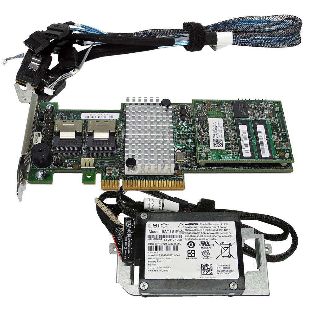 Dell-LSI-MR-SAS-9265-8i-6-Gb-s-1GB-PCIe-x8-RAID-Co-001.jpg Dell LSI MR SAS 9265-8i 6 Gb/s 1GB PCIe x8 RAID Controller 0DNKYM +BBU +Kabel C6220