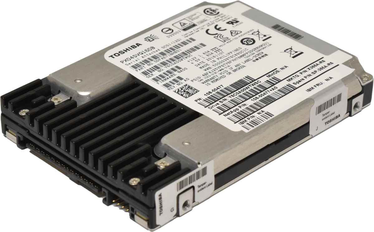 Toshiba NetApp 1.6TB SAS 12G 2.5“ Solid State Drive (SSD) PX04SVQ160B X365A-R6 Toshiba NetApp 1.6TB SAS 12G 2.5“ Solid State Drive (SSD) PX04SVQ160B X365A-R6